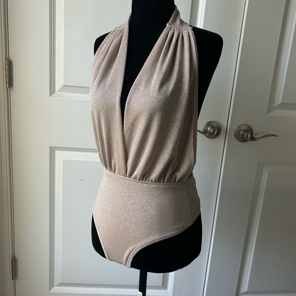 Sparkly Halter Bodysuit